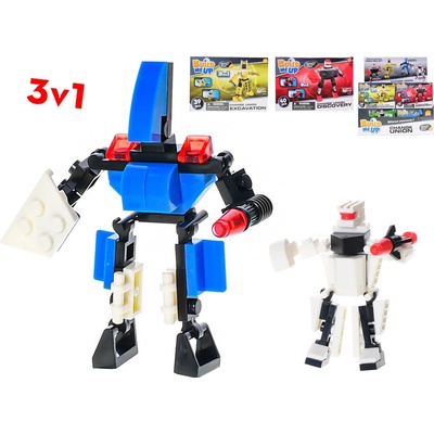 BuildMeUP stavebnice Robot 3v1 33, 39, 40 a 40 ks