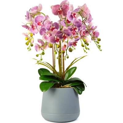 Múreňová dekorácia - orchidea - fialová - 83 cm