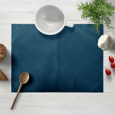 Biante Sametové prostírání Velvet Premium SVP-028 Petrolejově modré 35x45cm