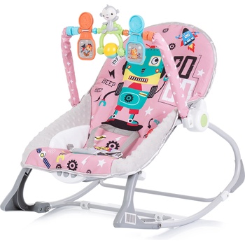 Chipolino Бебешки музикален шезлонг Chipolino - Baby Spa, розов (SHEBS02303PI)