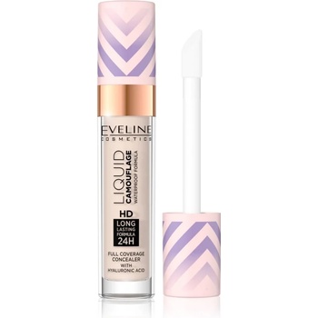 Eveline Cosmetics Liquid Camouflage водоустойчив коректор с хиалуронова киселина цвят 01 Light Porcelain 7, 5ml