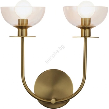 Elstead Lighting Alora Mood ALM-SYLVIA-2WB-BG-CL - Настенно осветително тяло SYLVIA 2xE14/40W/230V златисто (ED0888)