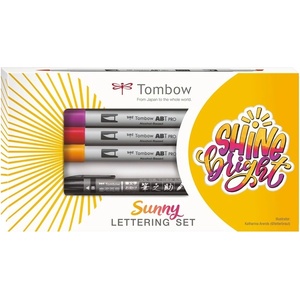 Tombow Marker на алкохол ABT PRO Комплект за слънчево надписване (5) (LS-ABTP)