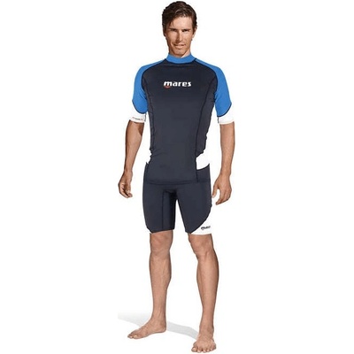 Mares RASH GUARD LOOSE FIT, krátký rukáv - pánské, modrá