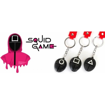 Přívěsek na klíče Squid Game Hra na oliheň Maska dozorce