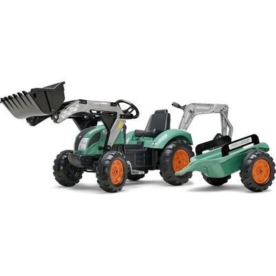 Falk Šlapací traktor 2054ML Farm Lander Vintage s nakladačem a vlečkou