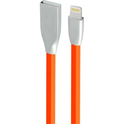 W-Star KBLTNOG1 SB Lightning silikonový 2,4A Premium 1m oranžový