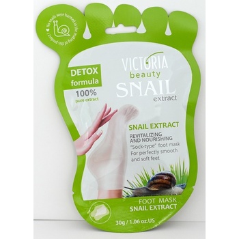Victoria Beauty Snail Extract Výživná maska na chodidlá so slimačím extraktom 1 pár