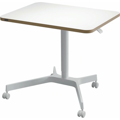 Leitz Ergo výškově nastavitelný pojízdný ergonomický stůl, bílý