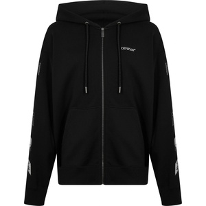 OFF WHITE Суичър OFF WHITE Men's Metal Arrow Zip Hoodie - Black 0001