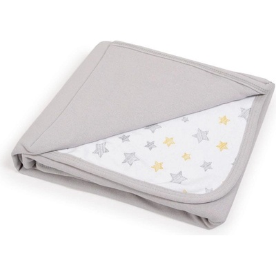 Ceba Baby Deka detská Light grey a Yellow Stars