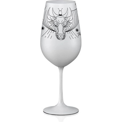 Petr Kmenta Sklenice na víno Býk Bílá Porcelán Hodonín 550 ml