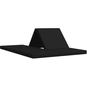 vidaXL Сгъваем диван легло 140 x 67 x 15 см Черно (900270)