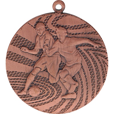 Designová kovová medaile Fotbal Bronz 4 cm