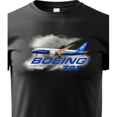 Dětské tričko Boeing 787 ČernáCanvas Dětské tričko Bezvatriko.cz 3230