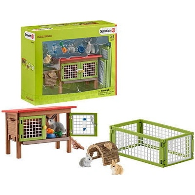 Schleich Set králikáreň so zvieratkami a príslušenstvo