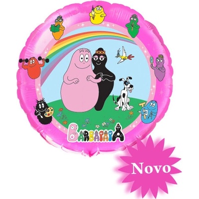 Balón fóliový 45 cm Barbapapa dúha