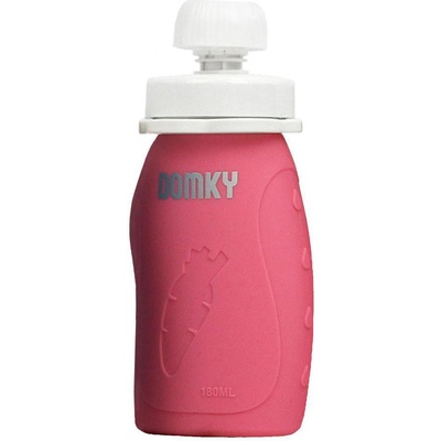 Domky Plniteľné silikónové vrecko Domčeky 180 ml Ružová