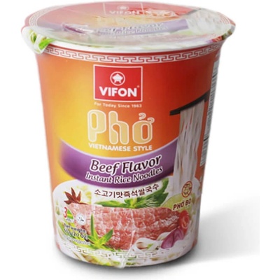 Vifon PHO BO CUP Instantná hovädzia polievka 24 x 60 g