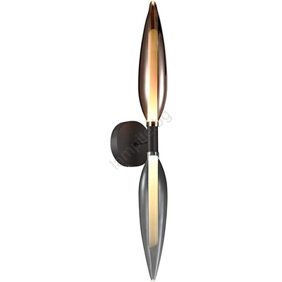 Candellux Настенна лампа NORDIC 2xG9/5W/230V черен хром/медна (CA1205)