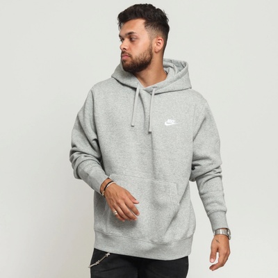 Nike M NSW Club hoodie PO BB šedá