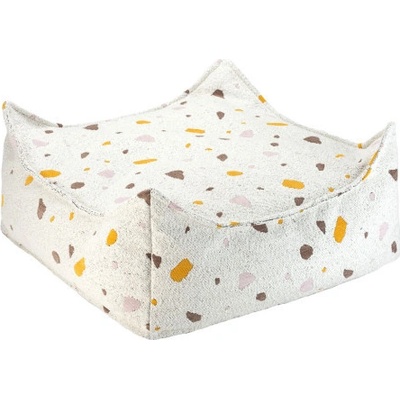 Wigiwama Terrazzo Marble Square Ottoman