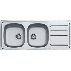 Alveus Line - Мивка 116x50 см, от неръждаема стомана 1087978 (1087978) Мивка за вграждане
