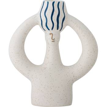 Bloomingville Свещник за класическа свещ Hatty 17 см син (82062368)