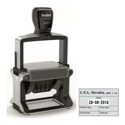 Trodat Professional dater 5480 68 x 47mm odtlačok modrý TR548003