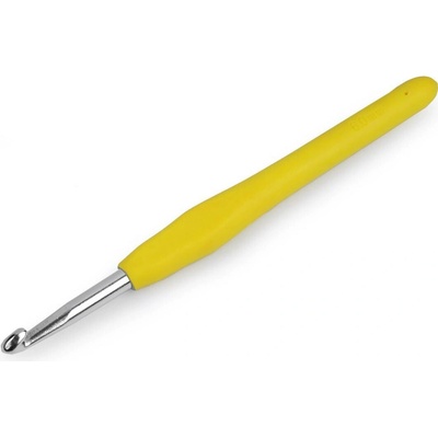 Stoklasa Háček na háčkování se silikonovou rukojetí vel. 2-6 Balení: 1 ks, Varianta: 9 (6 mm) náhodná barva 9 (6 mm) náhodná barva