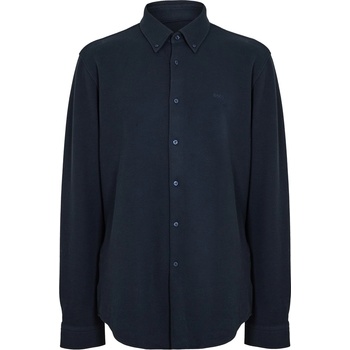 HUGO BOSS Риза с дълъг ръкав Boss Mens BOSS ORANGE Slim Fit Buttoned Long Sleeve Shirt - Blue 464