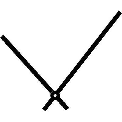 Hodinové ručky 120-90 černé