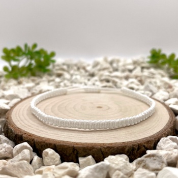 Certom Macramé náramek 0148 Bílá