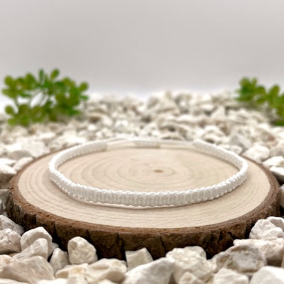 Certom Macramé náramek 0148 Bílá