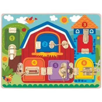 Tooky Toy Tooky Toy: Табло за занимания с дизайн на къща (TK044)