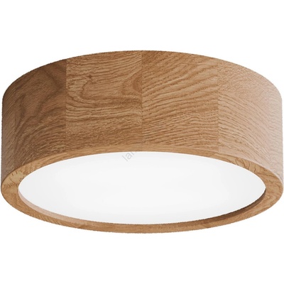 Temar Плафон за баня със сензор CLEO 2xE27/24W/230V Ø 27, 5 см IP54 дъб (TM0201)