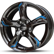 RONAL R62 7,5x17 5x114,3 ET50 black polished blue