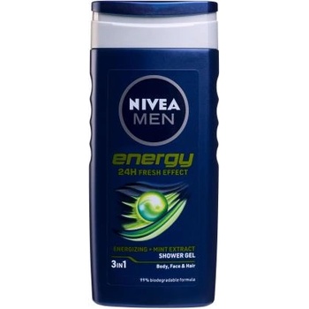 Image 1 of Nivea Men Energy душ гел за лице, коса и тяло 250 ml за мъже