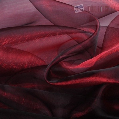 Organza UNI vínová 08