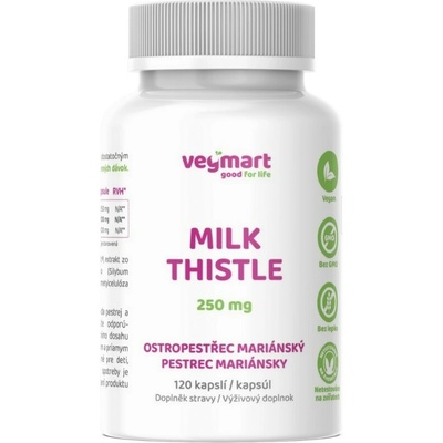 Vegmart Ostropestřec Mariánský 250 mg 120 kapslí