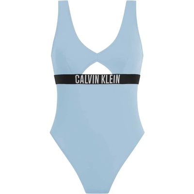 Calvin Klein Бански костюм Calvin klein Intense Power Fashion swimsuit - Blue (Skim Blue)