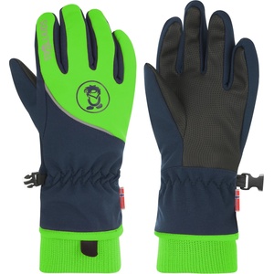 Trollkids Детски ръкавици Trollkids Kid's Trolltunga Glove - Navy / Bright Green - размер 4, 5 (202-3092-0212)