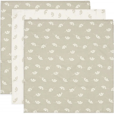 Jollein 70x70 cm Twig Olive Green 3 ks