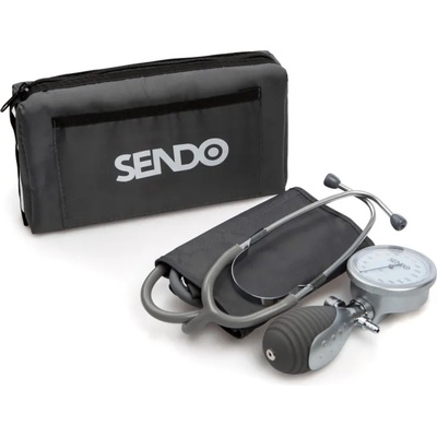 Sendo Апарат за измерване на кръвно налягане Sendo Primo, Маншет 22-32 см, Механичен, Калъф, Инокс/Черен (Sendo Primo)