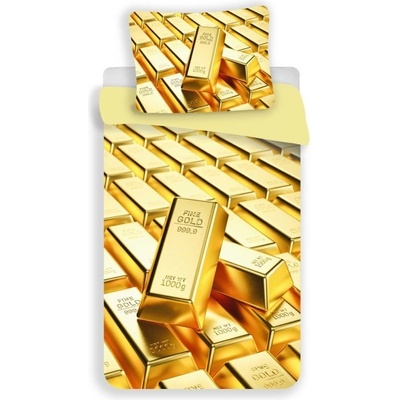 Jerry Fabrics 3D Obliečky Gold micro Polyester mikrovlákno 140x200 70x90