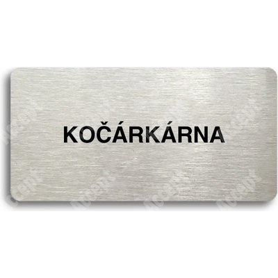 ACCEPT Piktogram KOČÁRKÁRNA - stříbrná tabulka - černý tisk bez rámečku