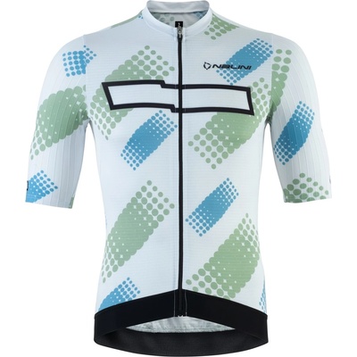 Nalini Мъжка фланелка с къс ръкав за колоездене Nalini Harlem Jersey Cycling jersey - White - размер XXL (056-4011-0216)