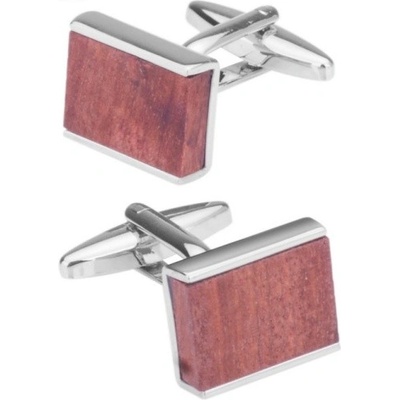 LMK manžetové knoflíčky Wood Oblong