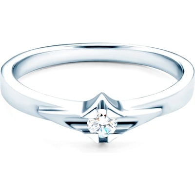 SAVICKI Годежен пръстен savicki: бяло злато, диамант