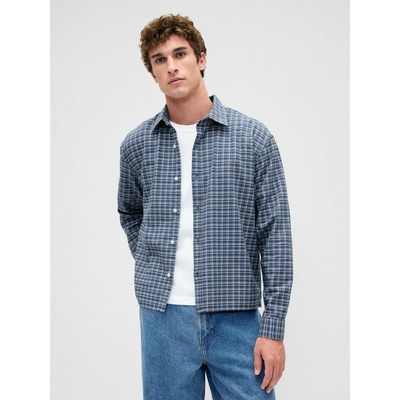 GAP Риза Relaxed Straight Oxford GAP GAP | Sin | МЪЖЕ | XS